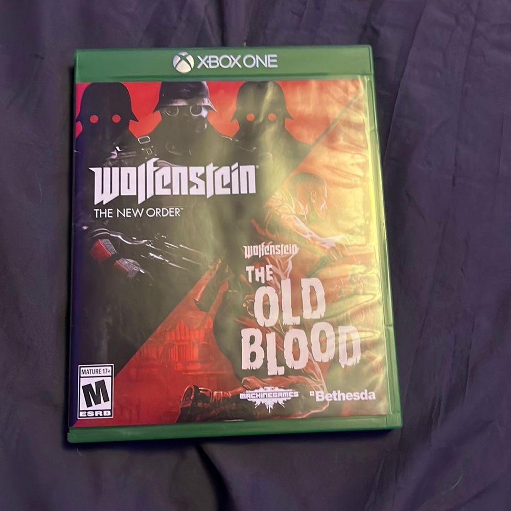 XBox Two Games - Wolfenstein: The New Order and Wolfenstein: The Old Blood